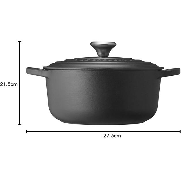 Le Creuset Signature Round Casserole 20 Cm Black 2.4 L (21177200000430)