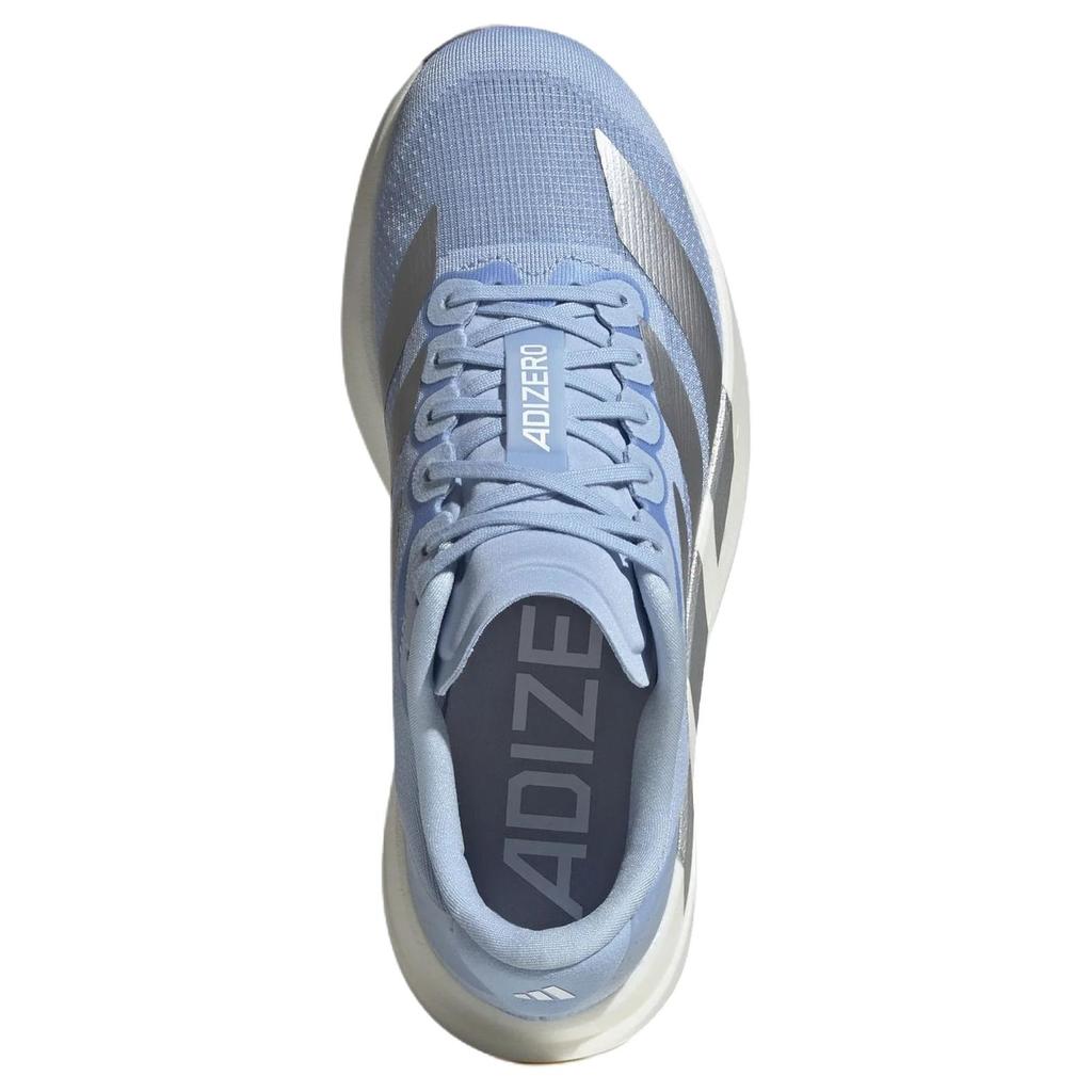 adidas  Adizero Evo SL Glow Blue Silver Metallic Women Sneakers Cloud-White JS4453