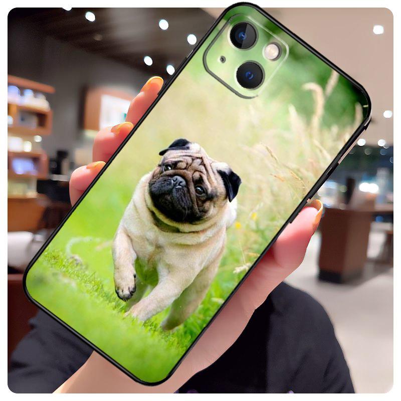 Pug Dog French Bulldog Case For iPhone 14 Pro Max 16 15 11 12 13 17 Pro Max Mini 15 16 Plus 16e 17 Air Phone Cover