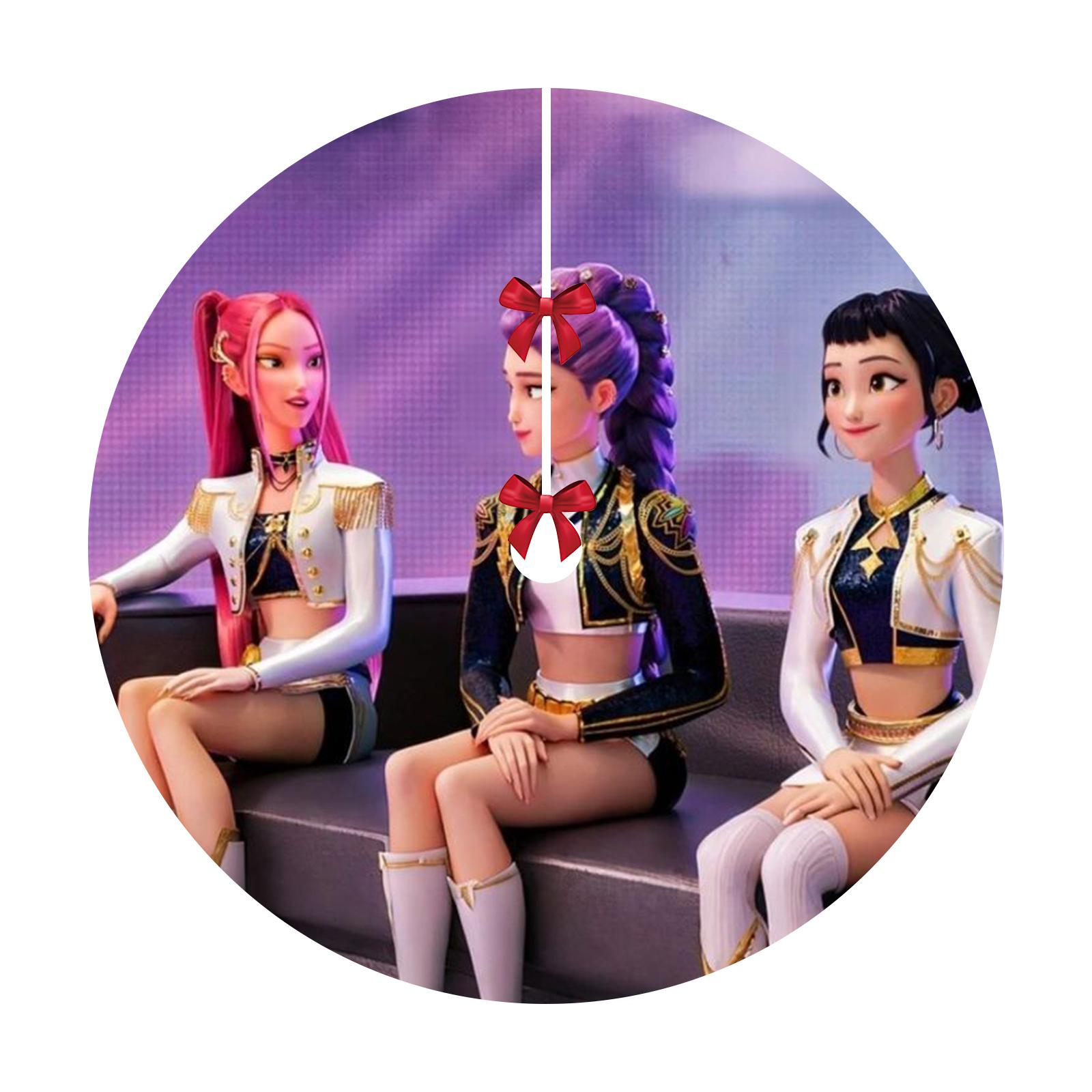 

Christmas Tree Skirt Decoration For Home Xmas Tree Decorations Skirt Ornament Festive Holiday Party Decorations Indoor Outdoo 120cm One Size