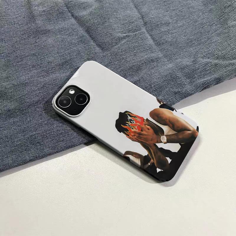 Edgy Urban Aesthetic Flame-Print Headwear Bold Graphic Phone Case for iPhone 17 16 15 14 11 12 13 Pro Max Air Plus Back Cover