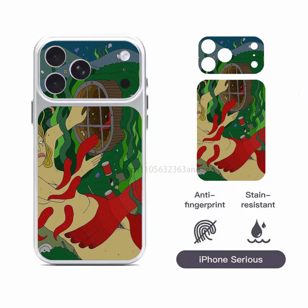 

Polly Nor Art Protective Sticker for iPhone 17 Pro 17 ProMax Full Body Back Cover Decal Skin iPhone17pro