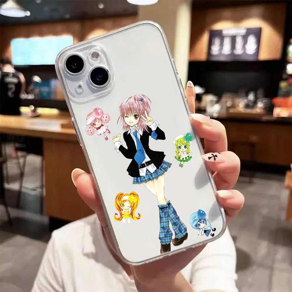 Anime s-Shugo c-Chara Luxury Transparent  phone case for iPhone 17 16 15 Pro Max 14 13 12 11
