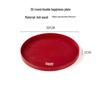 ZISIZ Wooden Round Serving Tray (2-Pack)