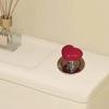 Toilet Press with Widened Base Easy Flush Installation No Drilling Soft Silicone Touch Heart Shape Toilet Flush Enhancer