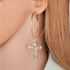 Cross Earrings for Women Cross Pendant Earrings Drop Earrings Vintage Jewelry Accessories
