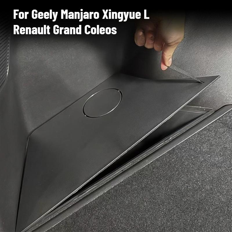 For Geely Manjaro Xingyue L KX11 2023 2024 2025 Rear Trunk Side Storage Box with Sponge Cover Tail Boot Organizer Accessories