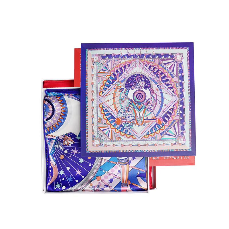 Aurora Taurus Mulberry Silk Scarf 88x88cm