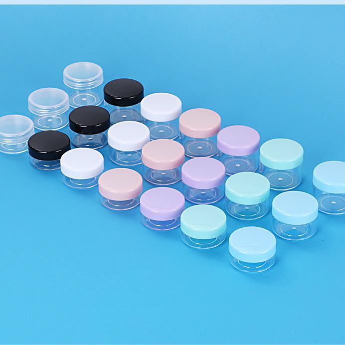 10g/15g/20g Multi-Color PP Lid Cosmetic Sample Box/Bottle