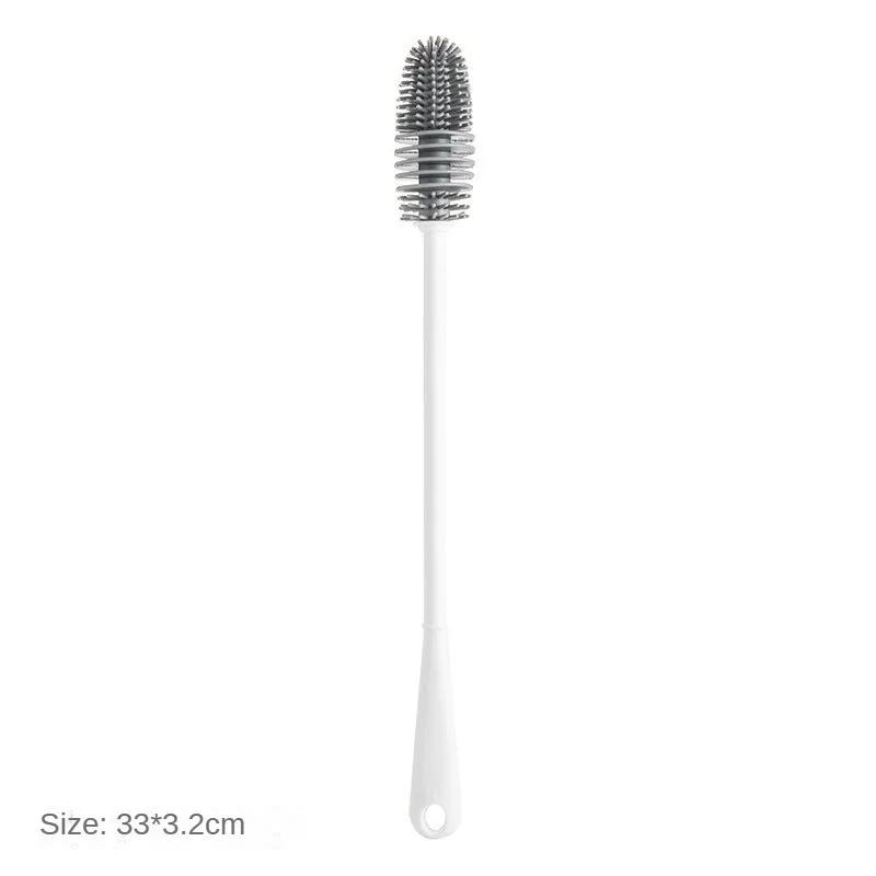Silicone Cleaning Cup Brush No Dead Corners Bottle Brush Bottle Household Plastic Cleaning Brush