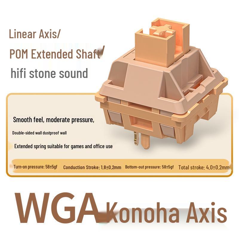 

Haixia/Konoha Axis Mechanical Keyboard Switch: Linear Shaft Core for Hifi