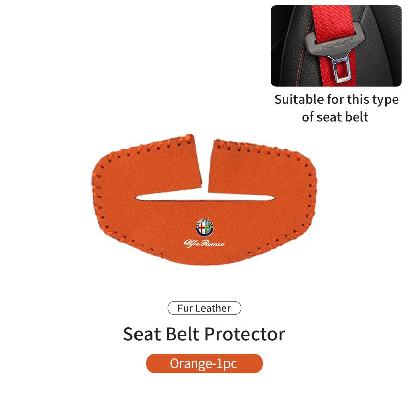 Car Seat Belt Buckle Clip Protector Case Anti-Scratch Cover For Alfa Romeo Giulietta GT 159 147 156 Mito Brera Giulia Spider F1SA0