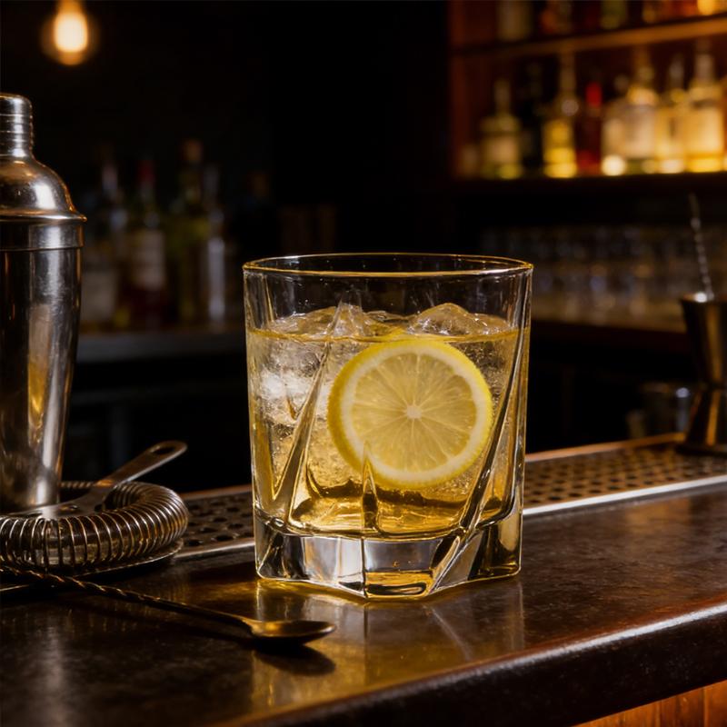 1pcs Simple Glass Cup Creative Cocktail Glasses Transparent Thick Bottom Glass Cup Outdoor Tableware Drinkware Exquisite Gifts