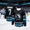 2026 Men's Best-Selling Ice Hockey Sport Shirt 3D Printed Shark Series Breathable Quick-Drying Black Long-Sleeved Top Kids