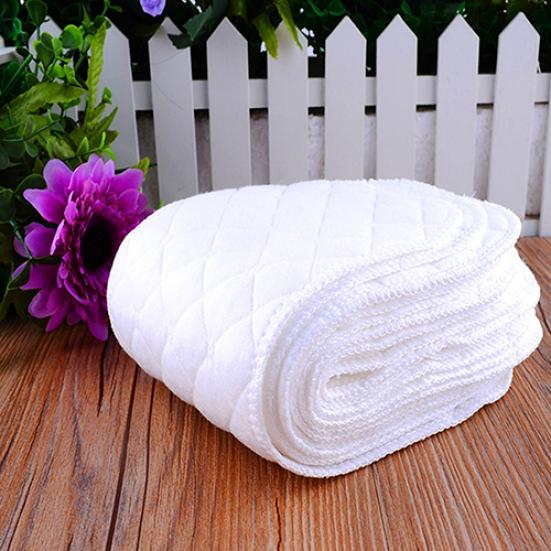 10 piezas de pañales reutilizables para bebés y bebés, insertos de 3 capas de algodón