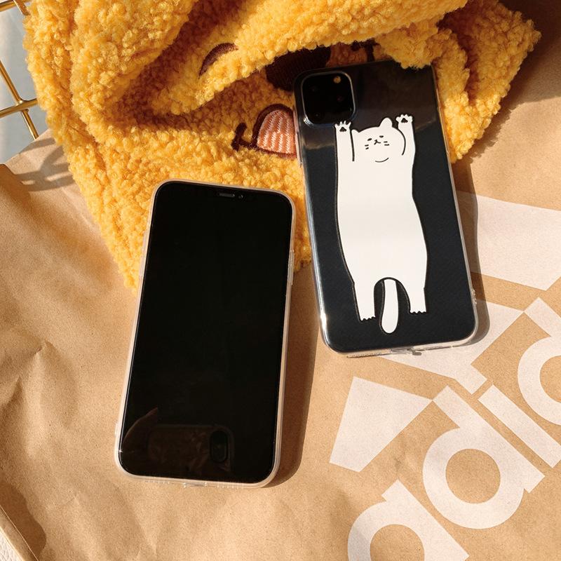 Cute Cartoon Cat Phone Case For iPhone 17 16 15 11 12 14 13 Pro Max Mini X XS XR 7 8 Plus SE4 16E Shockproof Soft Cover Fundas
