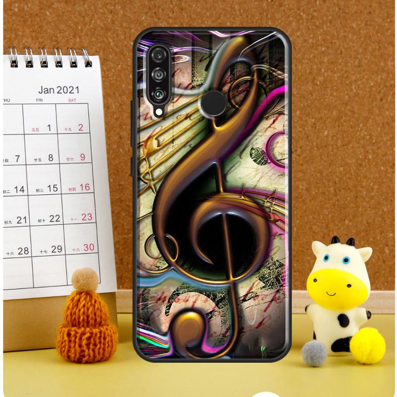Treble Clef Music Note For Huawei Nova Y72 Y70 Y91 Y90 Y60 Y61 Y73 3i 7i 8i 11i 12i 9 10 SE P20 P30 P40 Lite Case