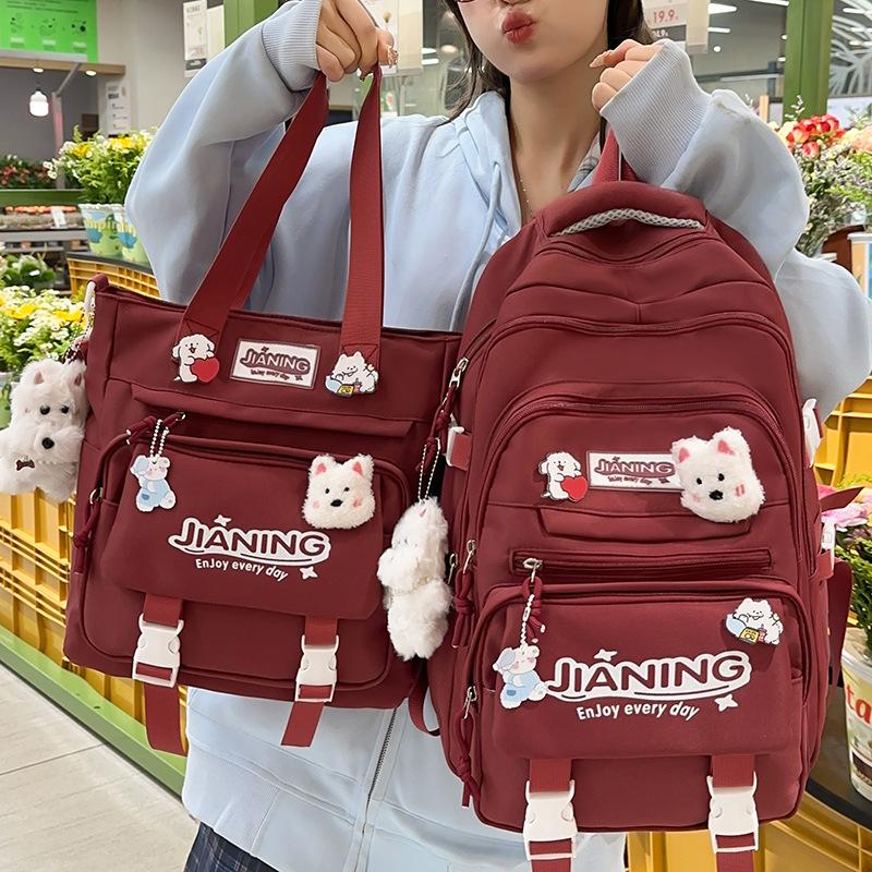 Children's Schoolbags  Primary School Students  Girls  Junior High School Students  Large Capacity Two Piece Backpacks