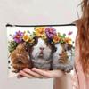 New Canvas Makeup Bag for Women Lightweight Zipper Closure Toiletry Bag Multifunctional Portable Storage Bag Travel Organizer