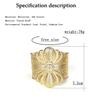 Vintage Algeriet Marocko Armband Manschett Armband För Kvinnor Guld Färg Turkiet Ottomansk Etnisk Bröllop Smycken Present