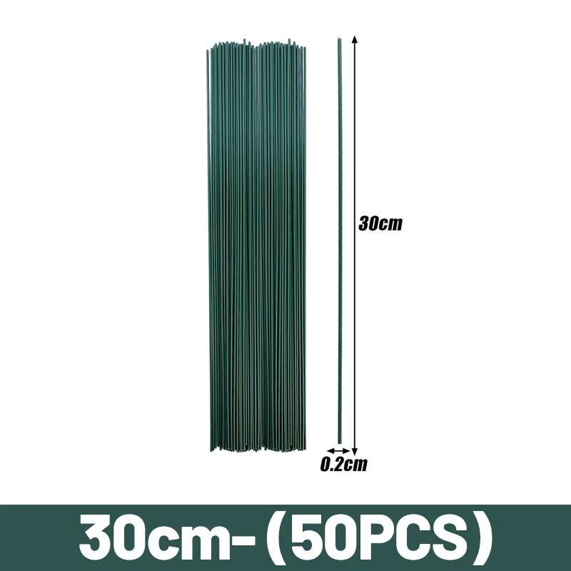 Bastoane Tulpini Florale Verzi 30/40cm Tulpini Sârmă Florală Material Floral DIY Accesorii Sârmă Handmade Nuntă Decor Acasă Vânzare cu Ridicata