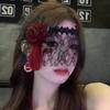 Women Hollow Lace Masquerade Face Mask Sexy Cosplay Prom Party Props Costume Halloween Masquerade Mask Nightclub Queen Eye Mask