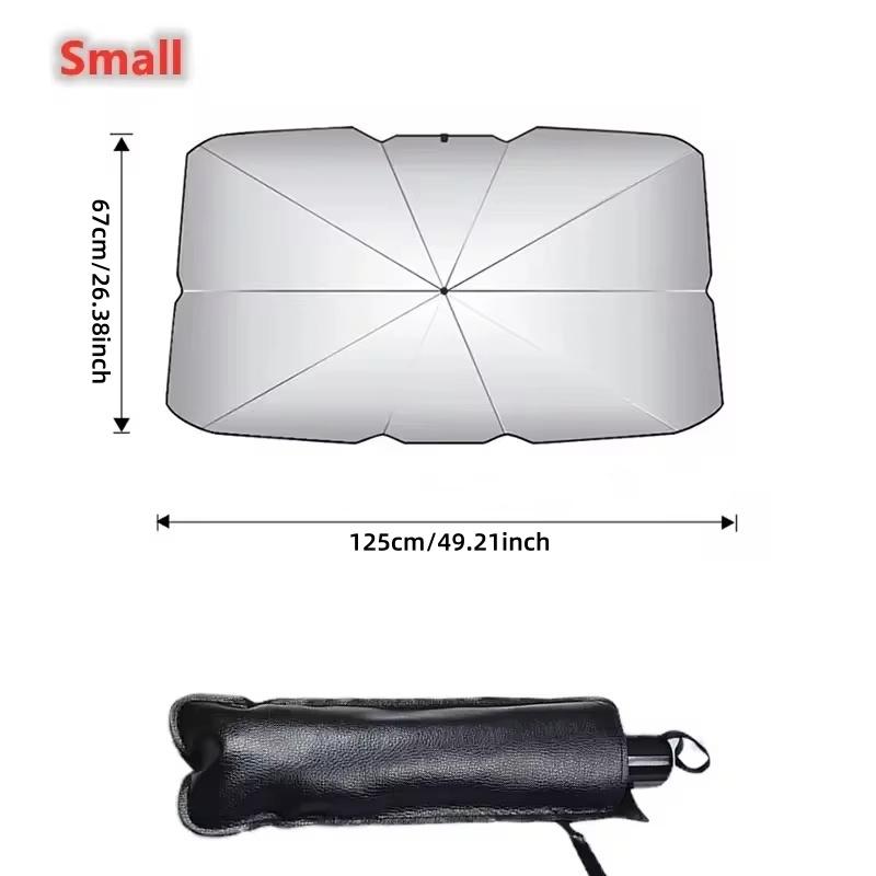 Car Sunshade, Front Windshield Sunshade,Heat Insulation Sunshade, Small Car Sunshade, Anti High Temperature Inside,1PC