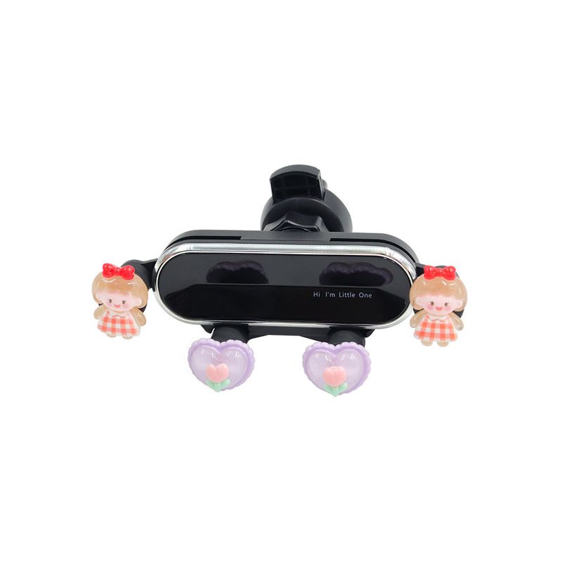 Car Phone Holder Car Navigation Special Cute Car Fixed Round Horizontal and Vertical Air Outlet Universal Mobile Phone Holder