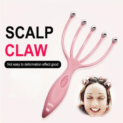 Kulkowy grzebień do masażu włosów Masaż szyi Masaż głowy Rozluźnienie uciskowe Spa Healing Scalp Brush Masażer z pięcioma palcami