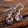 Mystic Topaz Citrine Blue Topaz Handmade Earring 100% 925 Sterling Silver Fine Jewelry