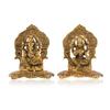 Metal Laxmi Lakshmi Ganesh Gift Items for Cooperate, Anniversary, Wedding Gift, Housewarming with Velvet Box Packing (Set of 1)