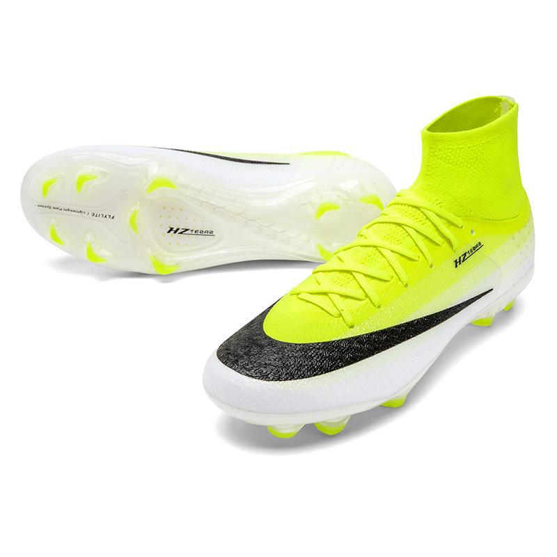 Cross-Border 17 High-Top Long Spikes TF Turf Football Training Shoes for Men, Women, and Children