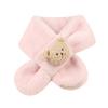 Warm Kids Winter Scarf Thick Plush Scarf Fashion Children Cross Neckerchief  Outdoor