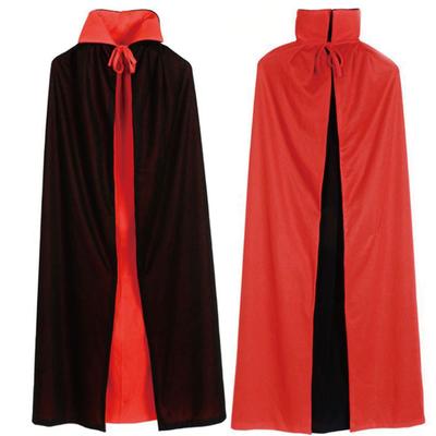 MORYTRADE Cape Cosplay Black Red Halloween Party Costume Dracula Gothic 90cm with Collar