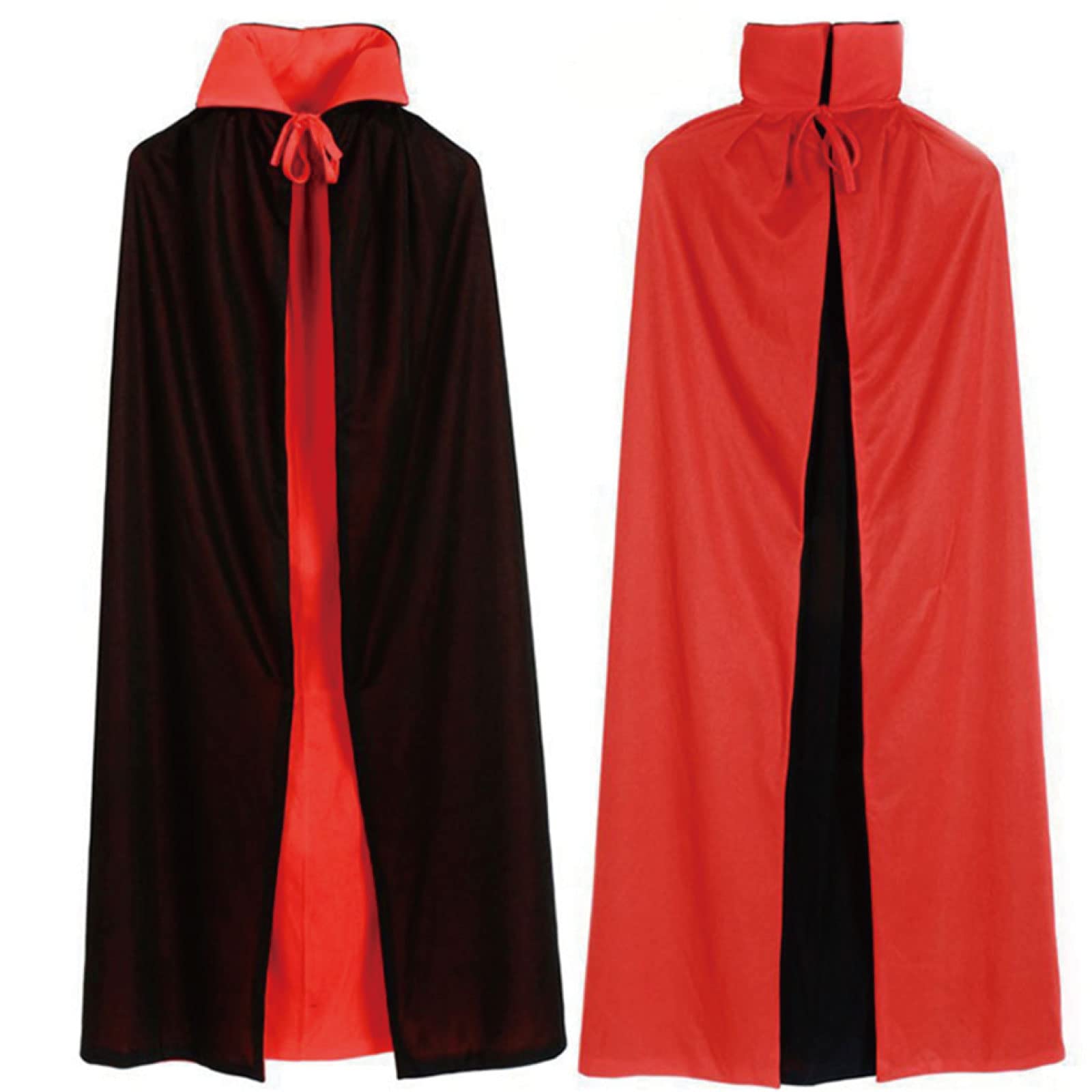 

MORYTRADE Кейп Косплей Черный Красный Костюм для Хэллоуина Дракула Готический 90 см с Воротником
