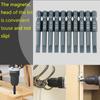 10pcs 1 4inch Hex Shank 50mm S2 Alloy Steel Slotted Screwdriver Bits Set H6.3*50*SL5mm