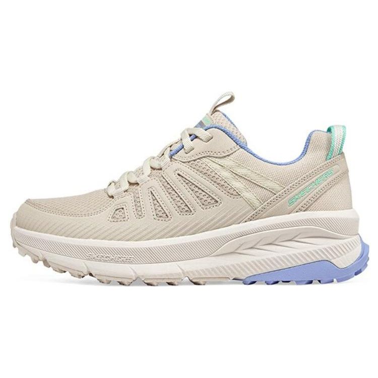 Skechers Switch Back Lace-Up Fabric Low-Top Running Shoes Women sneakers Beige 180162-NTBL 37