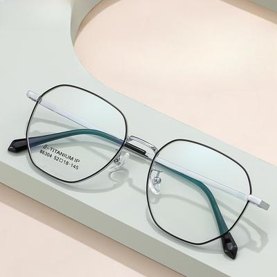 Retro Danyang Glasses Frame Men's Titanium Frame Polygonal Female Ultra-light Myopia Glasses Frame Anti-fog Dustproof