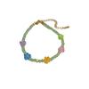 Colorful Dopamine Flower Crystal Beaded Bracelet - Versatile, Fashionable, and Fresh Literary Hand Jewelry.