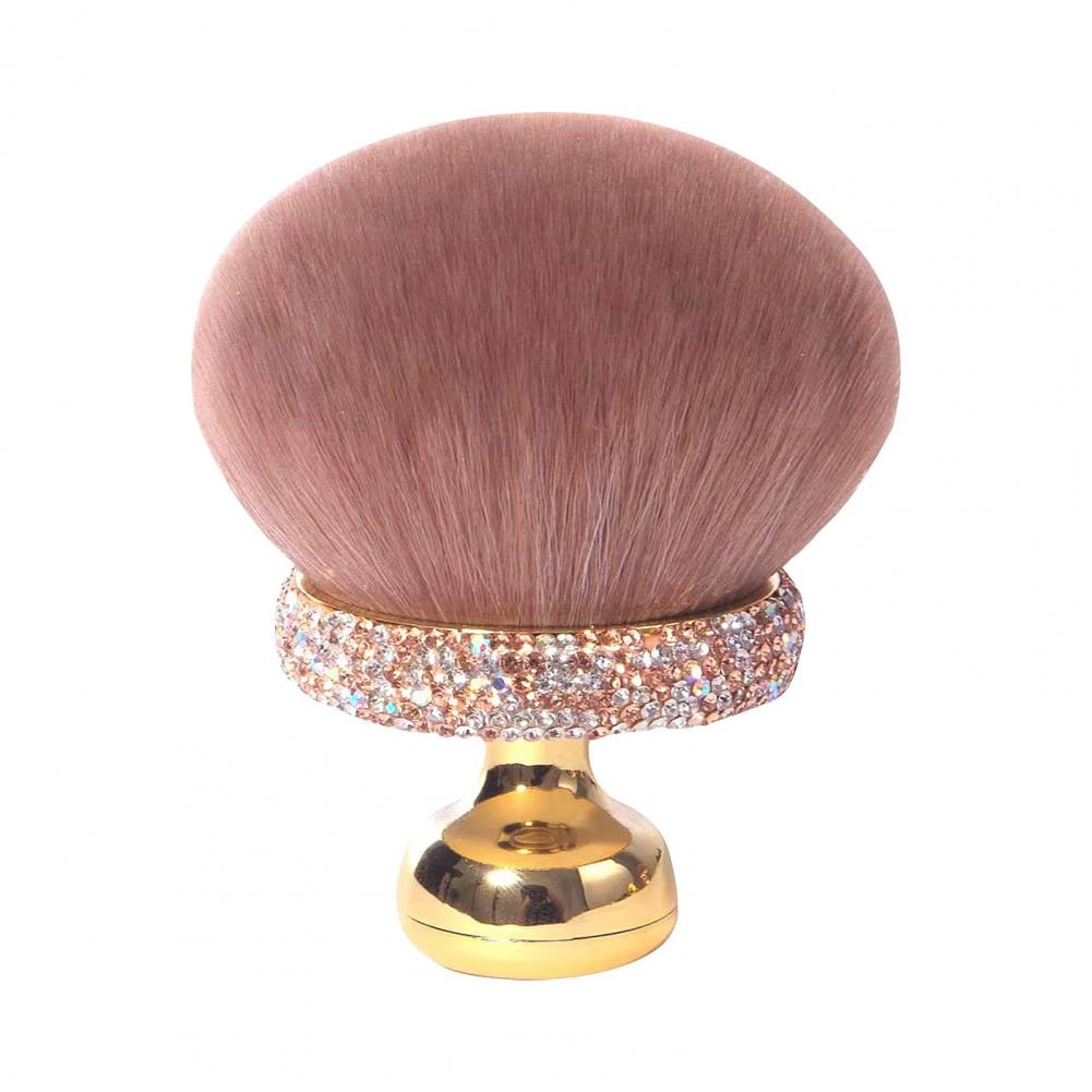 Mushroom Makeup Brush with Rhinestone Handle Multi-purpose Cosmetic Brush Face Body Shimmers Brush Makeup Application Brushes