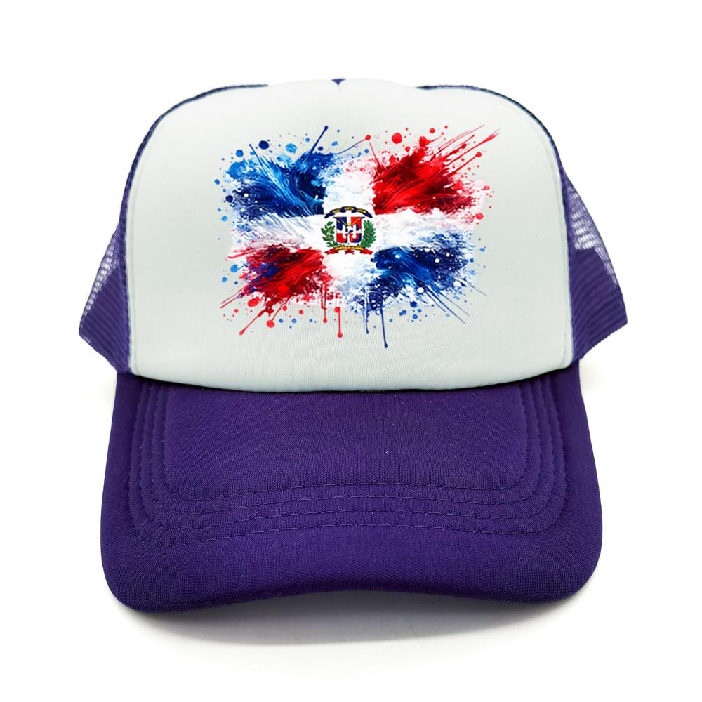 Dominican Republic Flag Baseball Cap Unisex Adjustable Mesh Hat Breathable DR Dominican Trucker Caps