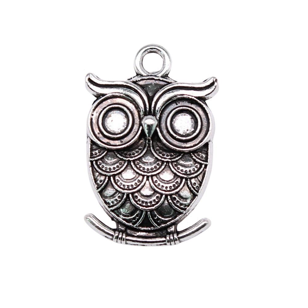 Owl Charms Mini Antique Alloy Pendants For Animal Themed Jewelry Making