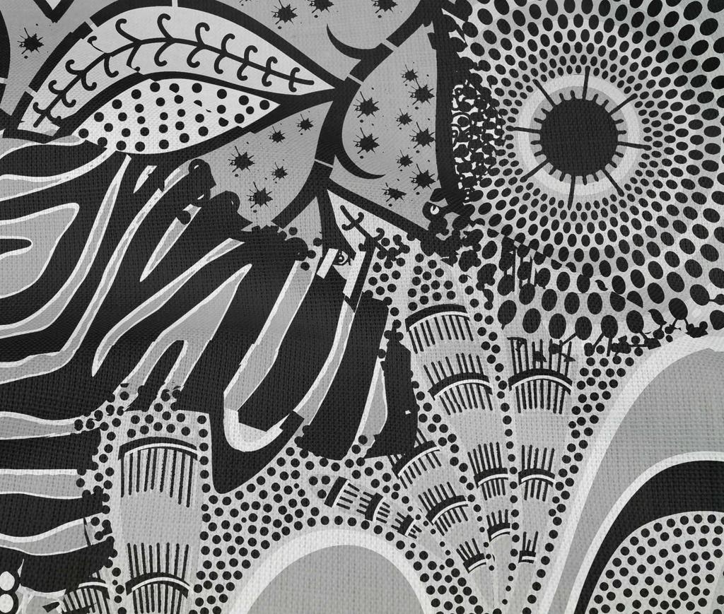 oneOone Cotton Flex Medium Gray Fabric Abstracts Diy Clothing Quilting Fabric Print Fabric By Yard 40 Inch