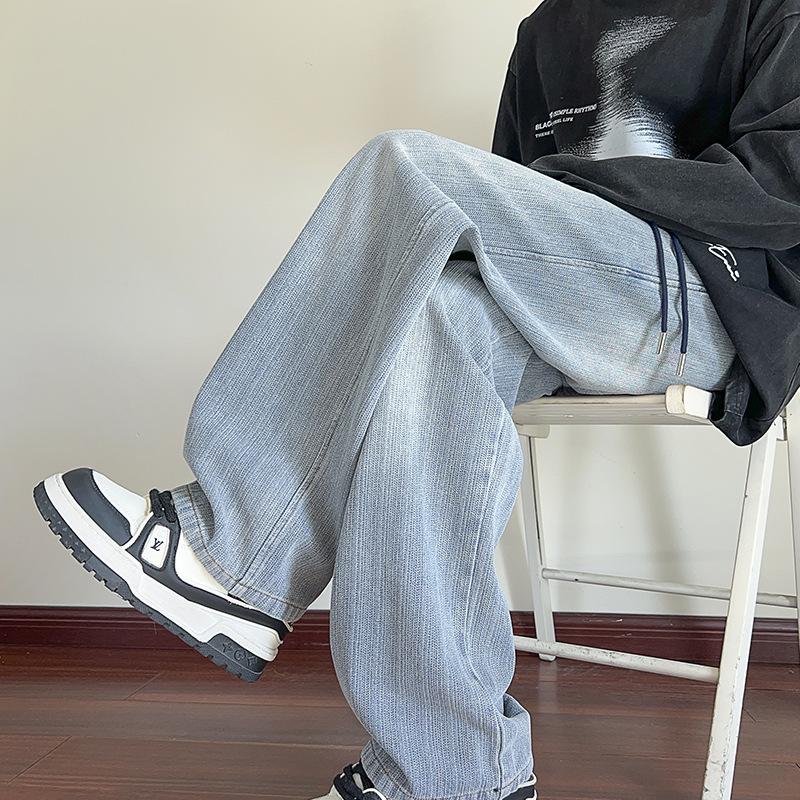 Джинсы JYL мужские широкие американская винтажность нишевые пустынные узкие cleanfit джинсовые брюки M бездна