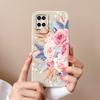 Case For Oppo A54 A54S Candy Painted Flower Cover For Oppo A 54 4G Soft Upgrade Liquid Silicone Full Protection Back Cover Funda