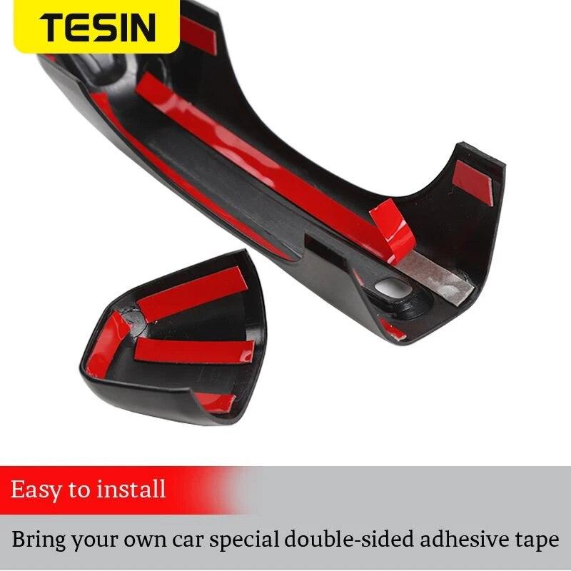 TESIN For Jeep Wrangler JL 2018+ Car Exterior Side Door Handle Tailgate Handle Decoration Cover Stickers For Jeep Wrangler JL