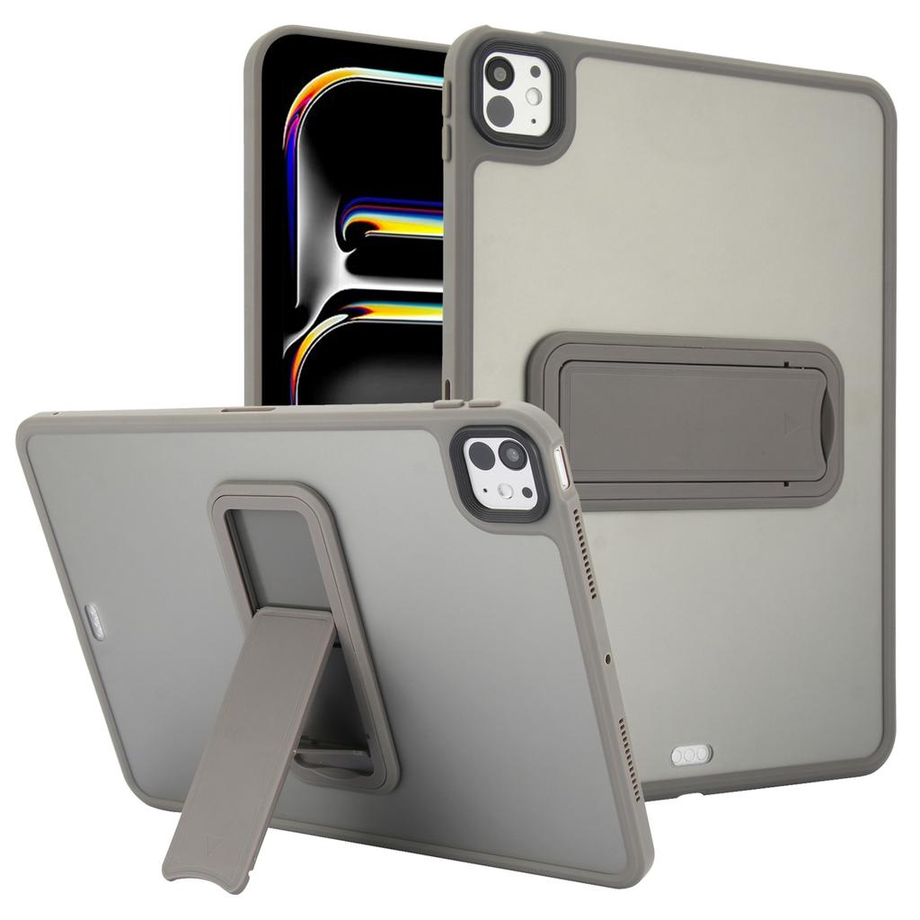For iPad Pro 13 (2024) Case with Kickstand TPU+PC Skin-Touch Tablet Cover