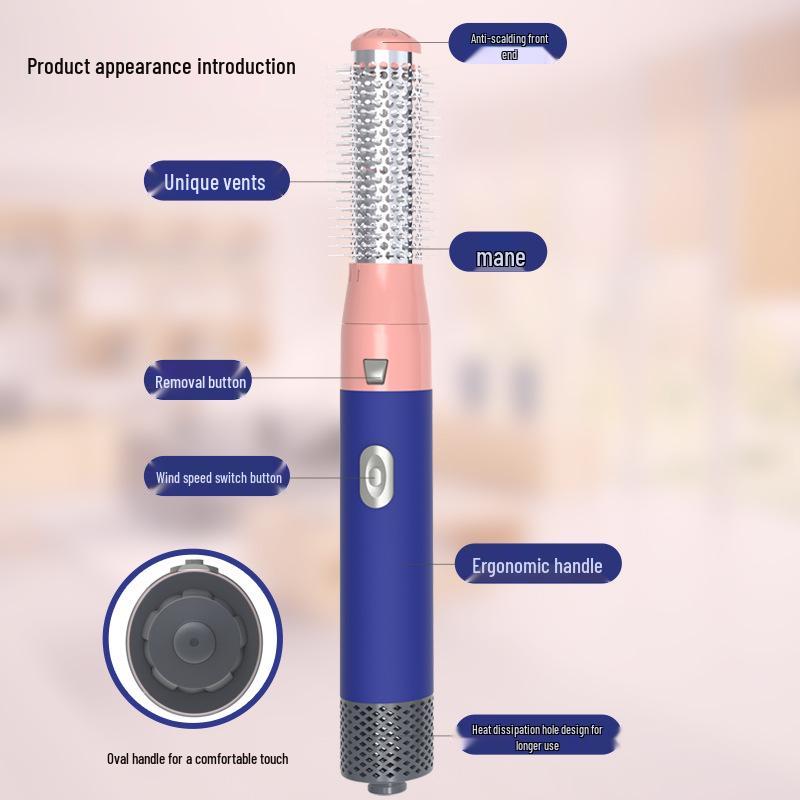 Multifunctional 5-in-1 Automatic Hair Curling & Straightening Hot Air Comb