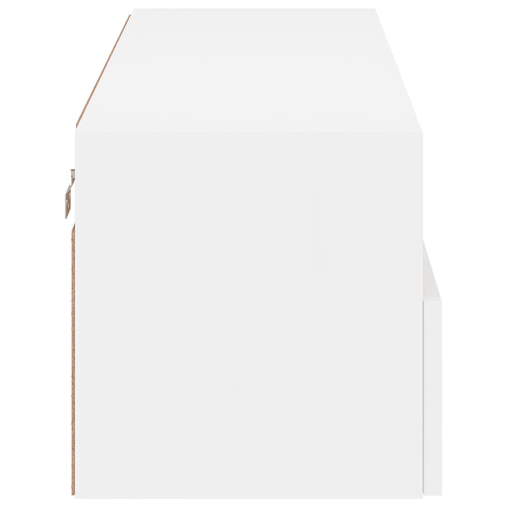 TV Wall Cabinet White 100x30x30 Cm Particleboard