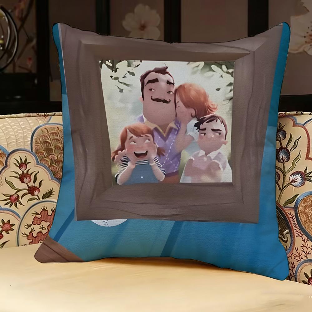 Hallo N-Nachbar Spiel Kissenbezug Kissenbezug, Beidseitig Bedruckt, Sofakissen, Schlafzimmer Kopfteilkissen